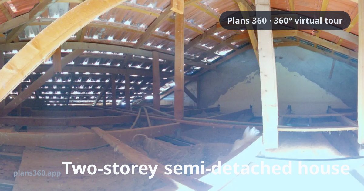 Two-storey semi-detached house — multi-level scan